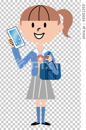 女子中高生 スマホ 会話 イラスト 女子中高生 スマホ 会話 イラスト 48981269