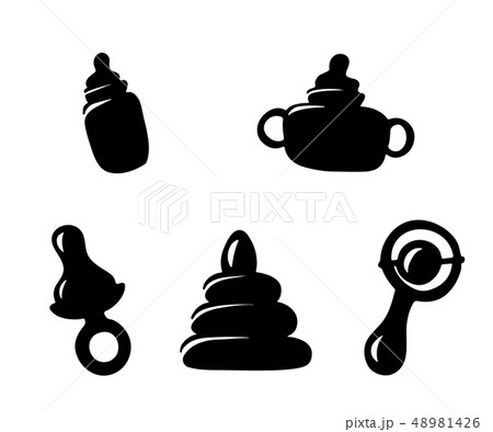 Set icons items for the infant baby 48981426