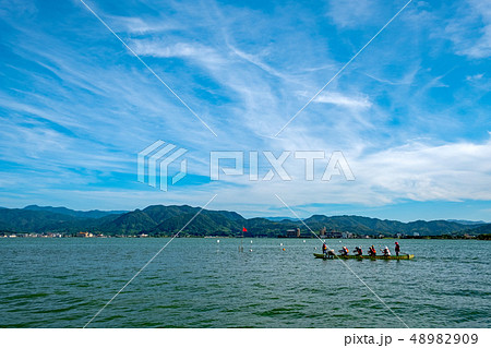 東郷池 夏景色　カヌー 48982909