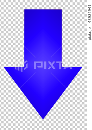 矢印 青 アイコン イラスト Png 透過 方向 シンプルブルー 標識 案内 のイラスト素材 48982941 Pixta