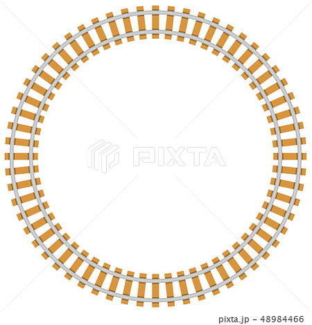 線路 円 フレームのイラスト素材