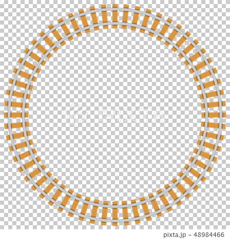 線路 円 フレームのイラスト素材