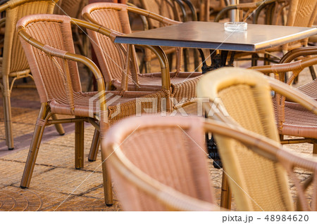 Open cafe outdoor restaurant 48984620