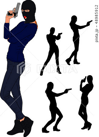 balaclava gun girl balaclava gun girl 48985912