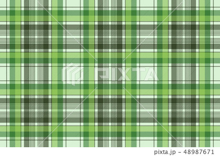Green ireland check plaid fabric seamless pattern 48987671