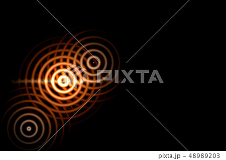 Abstract light background, orange sound waves 48989203
