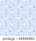 Fox face pattern background. 48989861
