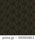 Rabbit face and carrot pattern background. 48989863