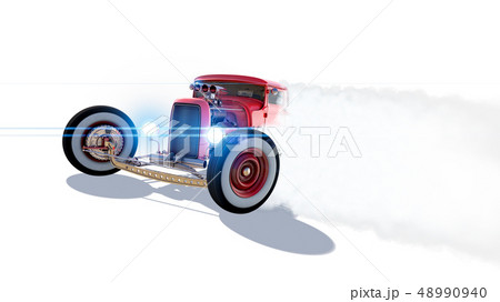 Hot Rod 3D render Hot Rod 3D render 48990940