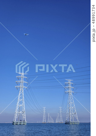 送電塔 始華湖 空 48991734