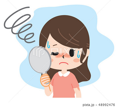 日焼けに悩むお姉さん 48992476