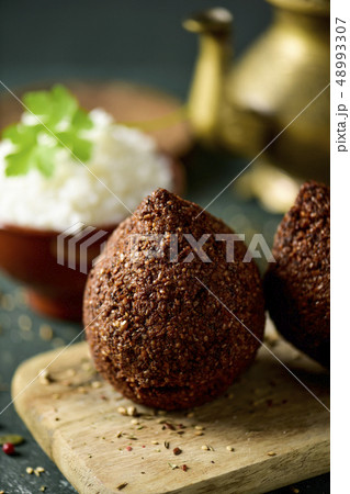 kibbeh, a typical levantine dish 48993307