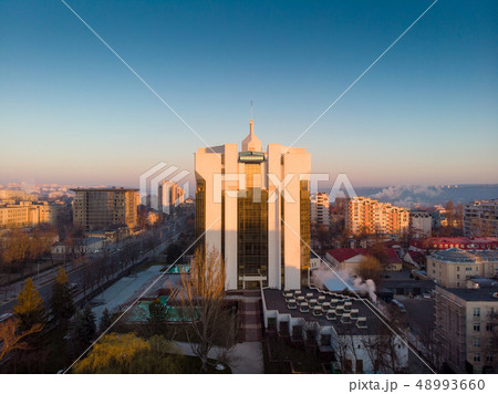 Presidency building with at sunrise 48993660