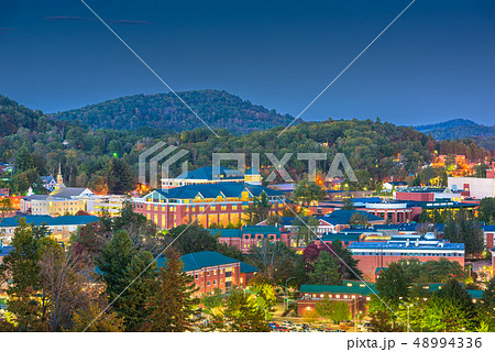 Boone, North Carolina, USA campus and town skyline 48994336