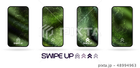 Dark green natural background stories template 48994963