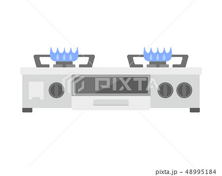 ガスコンロのイラスト素材