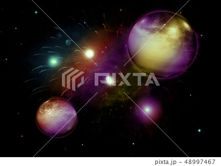 galaxy in a free space 48997467