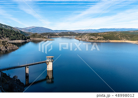 The Atazar reservoir and dam The Atazar reservoir and dam 48998012