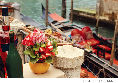 Resting Gondola in Venice 48998881