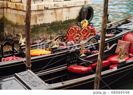 Resting Gondola in Venice 48999546