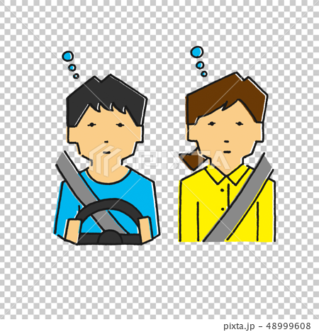 Drowsy driving, doze (Touch B) - Stock Illustration [48999608] - PIXTA