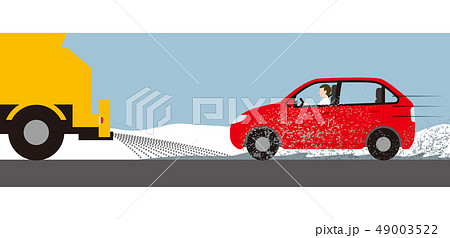 自動車の融雪剤散布による汚れ 自動車の融雪剤散布による汚れ 49003522