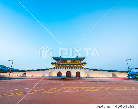 Beautiful architecture building of gyeongbokgung palace 49004665