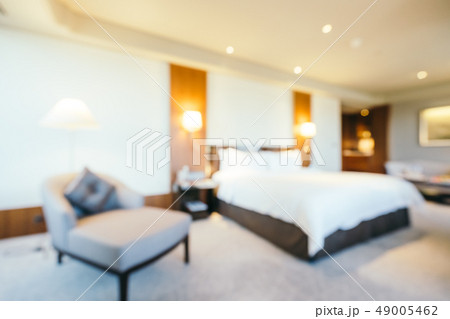Abstract blur bedroom and living area interior 49005462