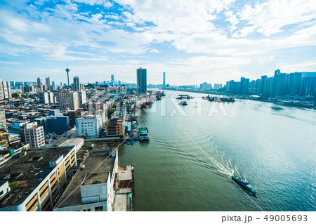 Beautiful architecture building cityscape of macau city Beautiful architecture building cityscape of macau city 49005693