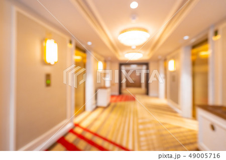 Abstract blur and defocused hotel lobby interior Abstract blur and defocused hotel lobby interior 49005716