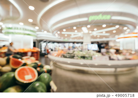 Abstract blur and defocused supermarket in department store for shopping 49005718