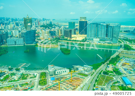Beautiful architecture building cityscape in macau 49005725