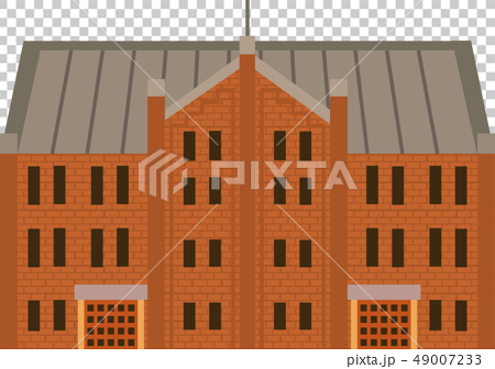 Yokohama Red Brick Warehouse Stock Illustration