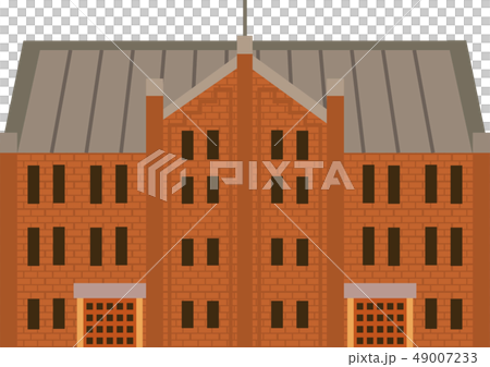 Yokohama Red Brick Warehouse Stock Illustration