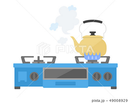 ガスコンロのイラスト素材