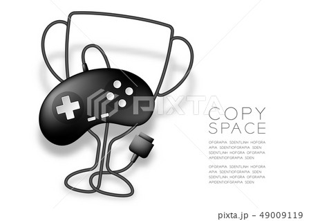 Trophy Cup shape made from cable Retro Gamepad or 49009119