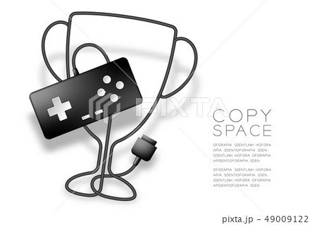 Trophy Cup shape made from cable Retro Gamepad or Trophy Cup shape made from cable Retro Gamepad or 49009122