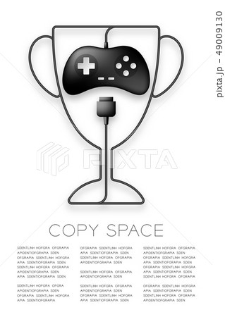 Trophy Cup shape made from cable Retro Gamepad or 49009130