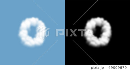 Alphabet lowercase set letter o, Cloud or smoke 49009679