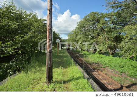 樽見鉄道駅の夏風景 樽見鉄道駅の夏風景 49010031