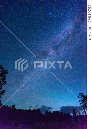乗鞍高原　星空　天の川　【長野県】 49010796