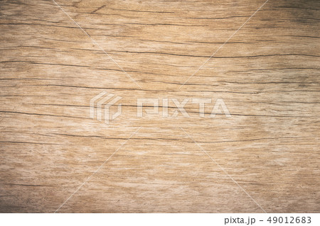 Top view brown wood with crack 49012683