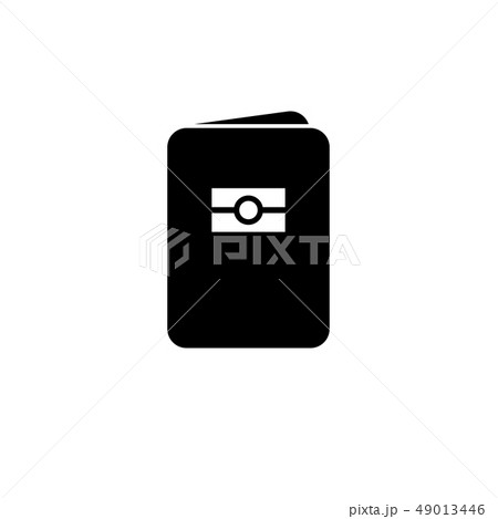 Biometric passport icon. State citizen id sign. 49013446