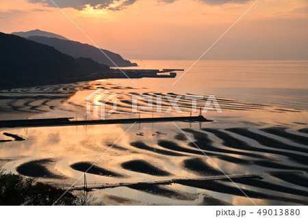 御輿来海岸の夕日 御輿来海岸の夕日 49013880