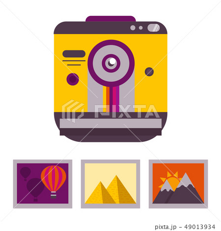 Vintage Snapshot Camera and Photos 49013934