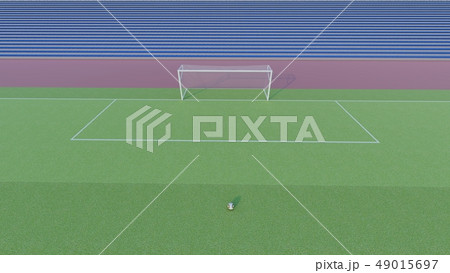 サッカー場 ゴール前 Cg1のイラスト素材
