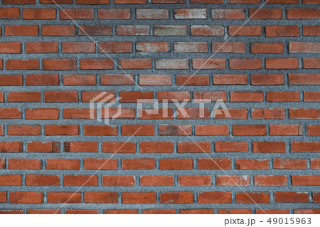 Red brick wall fragment background or brick layer Red brick wall fragment background or brick layer 49015963