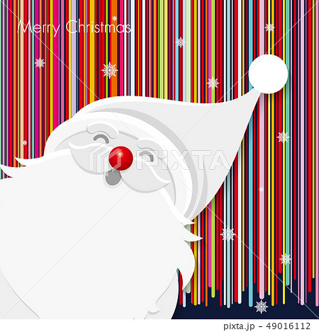 クリスマス クリスマスカード ラインのイラスト素材 49016112 Pixta