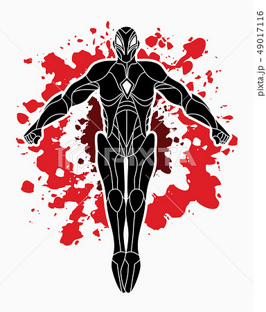 Superhero robot action, Cartoon superhero graphic Superhero robot action, Cartoon superhero graphic 49017116