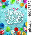Happy Easter Day Poster.Vector illustration EPS10 49017279